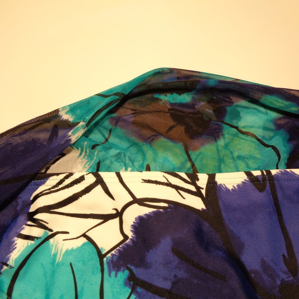 Be Creative Size 14 BANDED HIPSTER Blue New Bikini - Picture 7 of 14